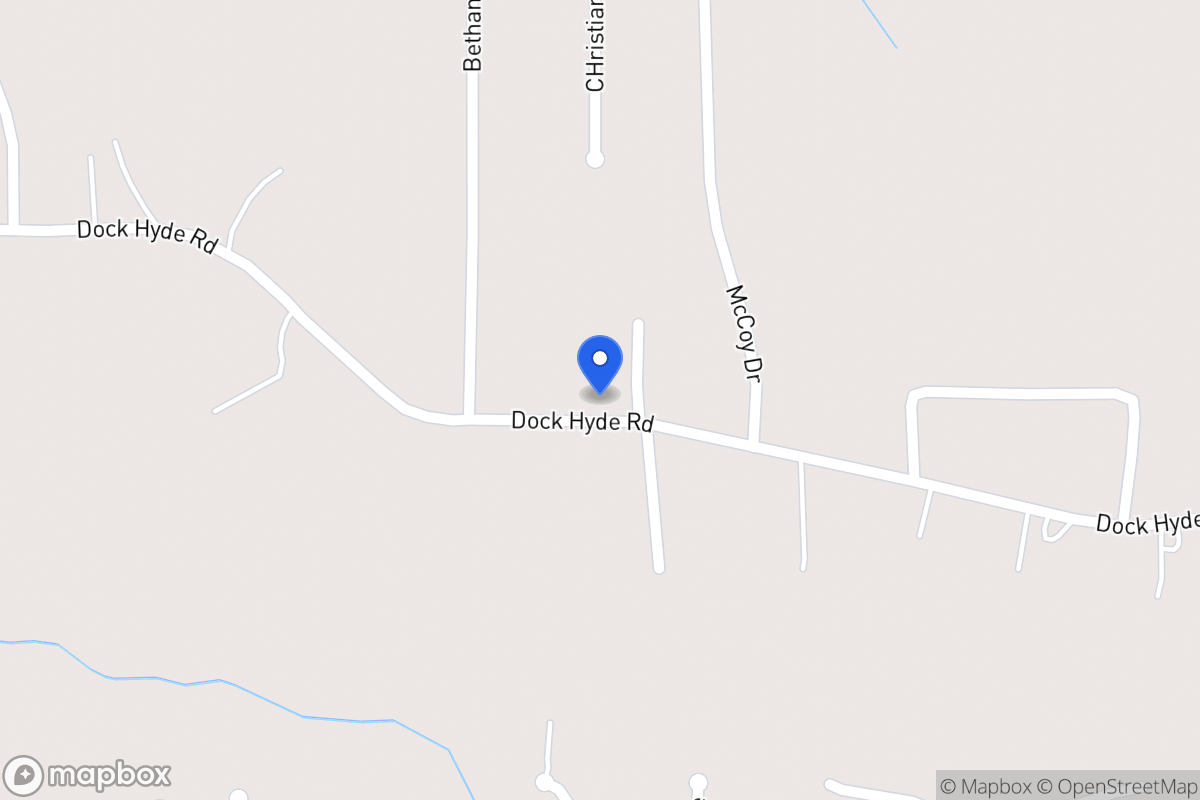 Map of 297 Dock Hyde Rd