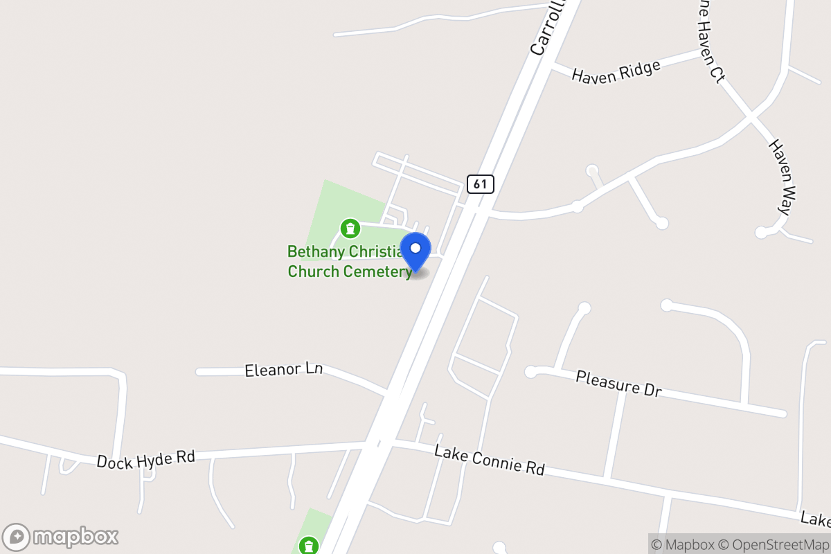 Map of 2842 Carrollton Villa Rica Hwy