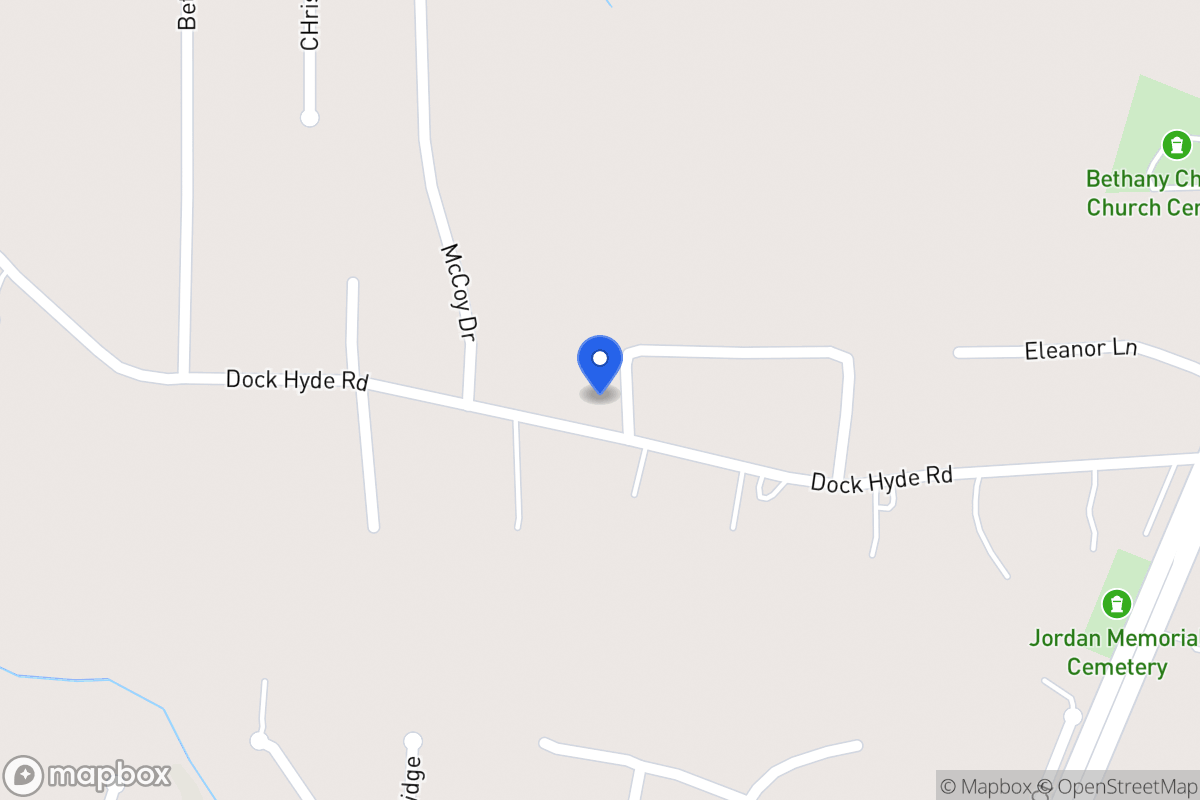 Map of 201 Dock Hyde Rd