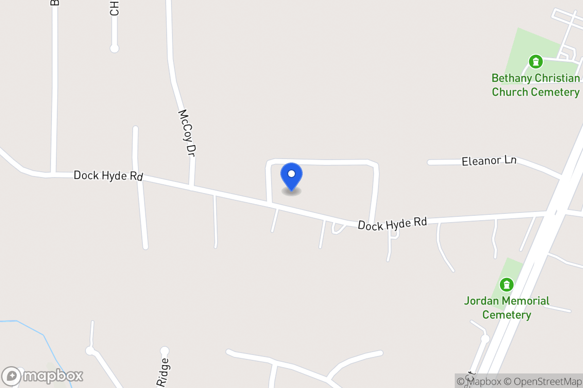 Map of 189 Dock Hyde Rd