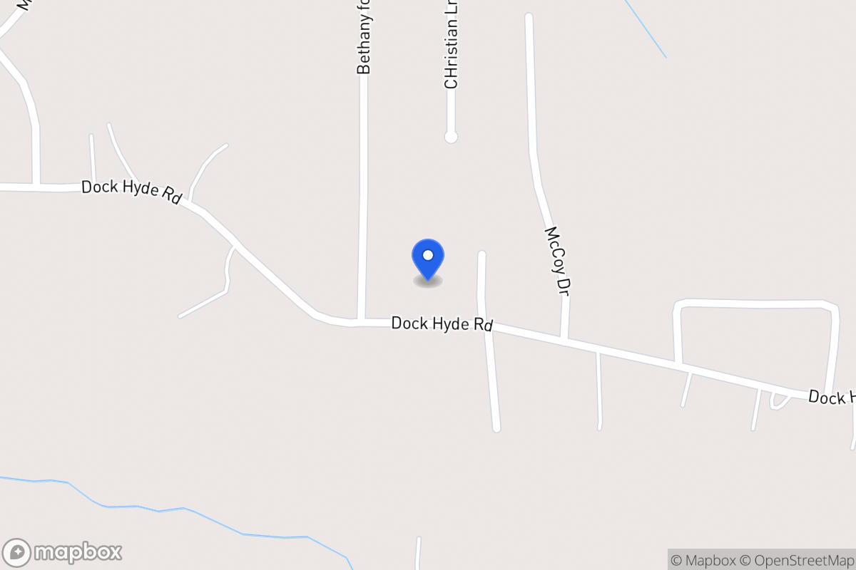 Map of 307 Dock Hyde Rd