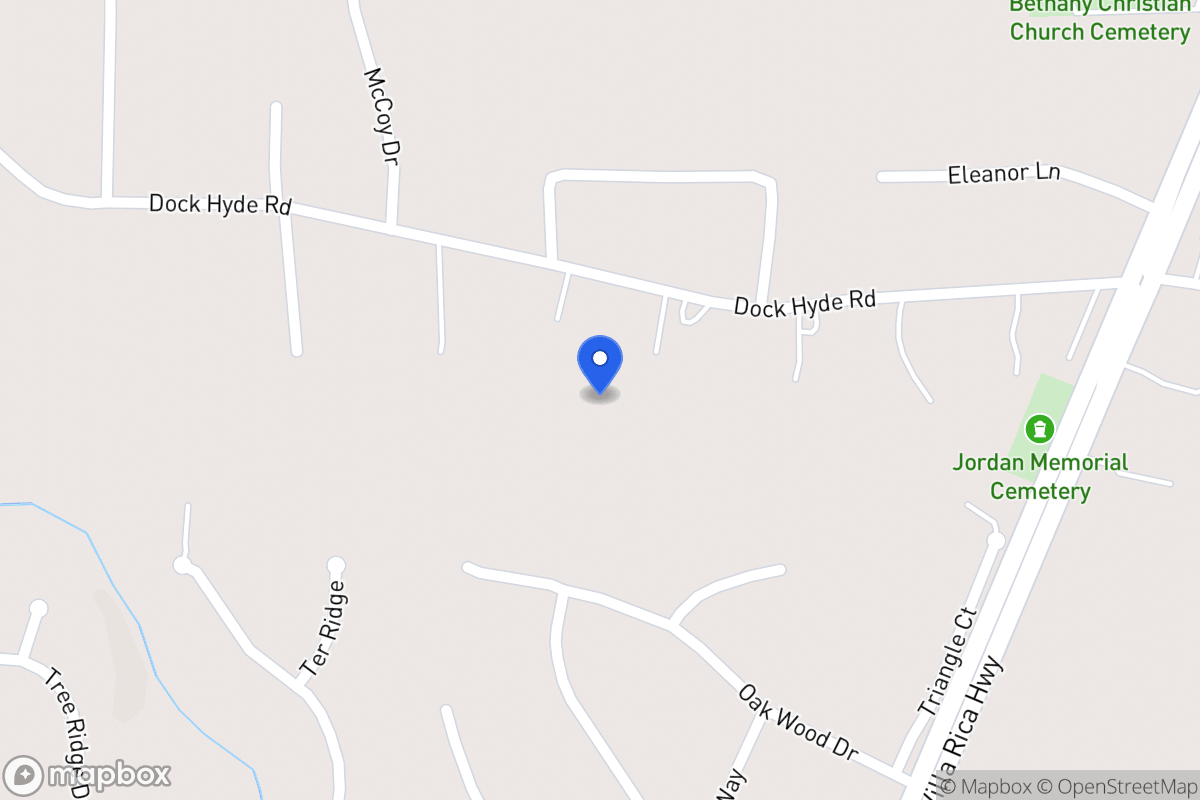 Map of 186 Dock Hyde Rd