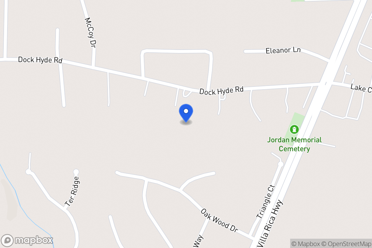 Map of 168 Dock Hyde Rd