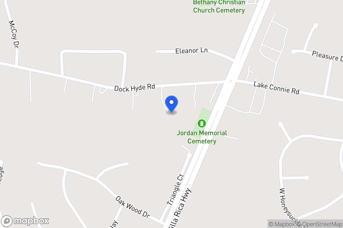Map of 64 Dock Hyde Rd