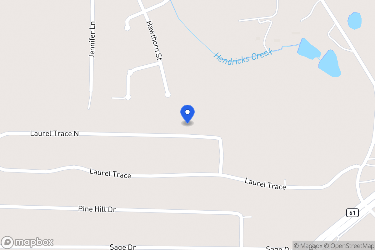 Map of 81 N Laurel Trce