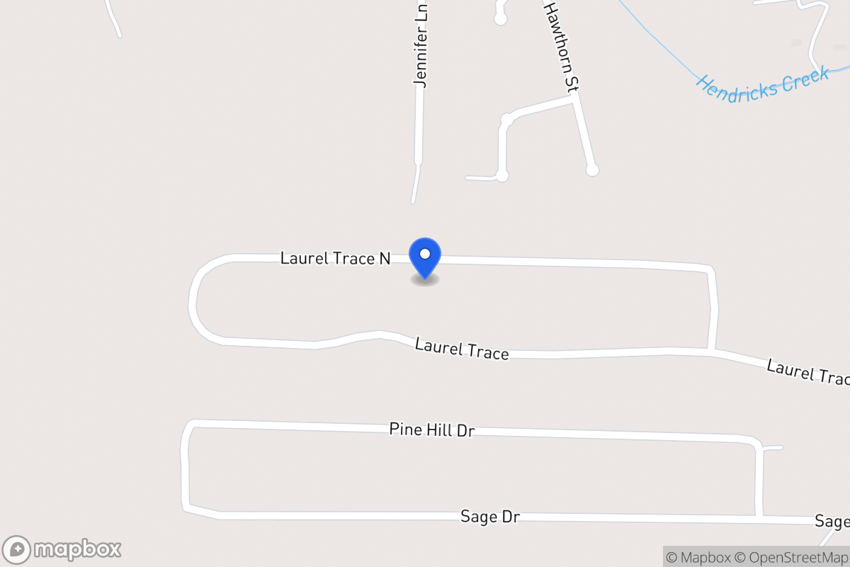 Map of 182 N Laurel Trce