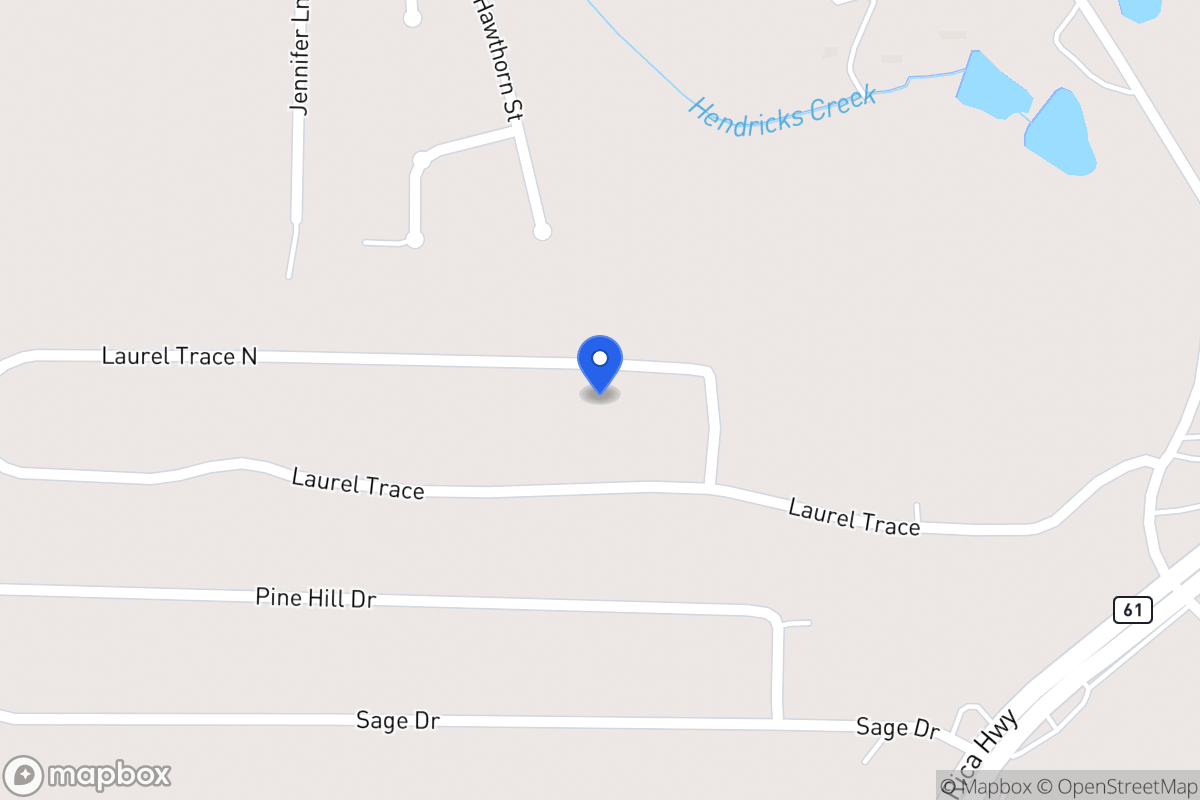Map of 84 N Laurel Trce
