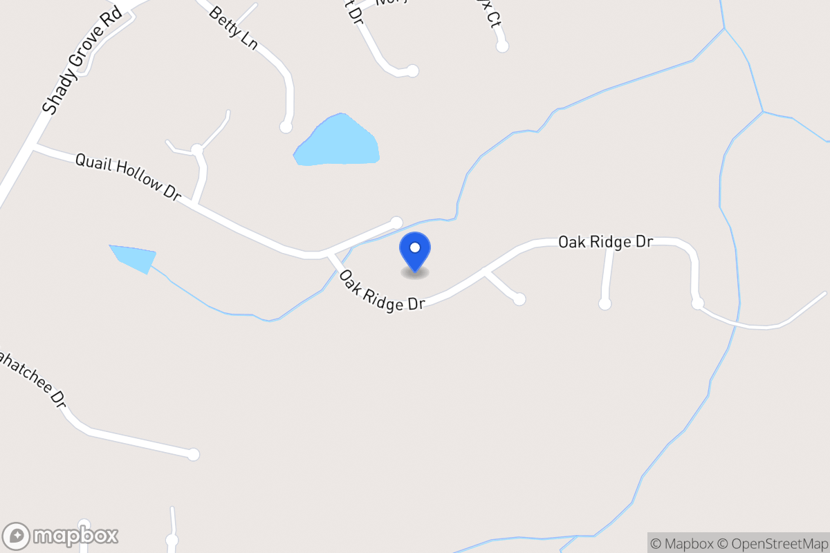 Map of 36 Oak Ridge Dr