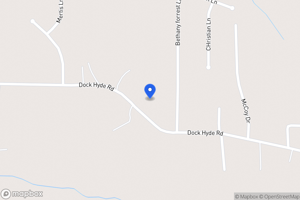 Map of 377 Dock Hyde Rd