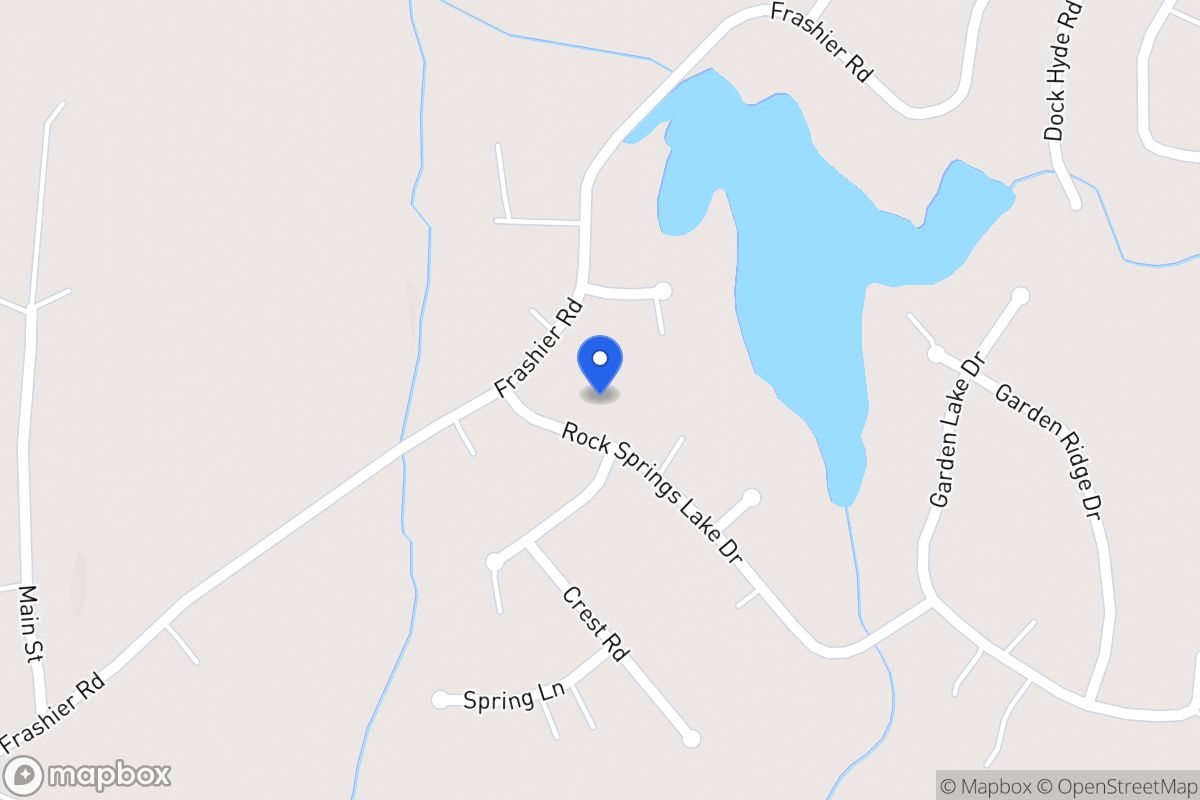 Map of 28 Rock Springs Lake Dr