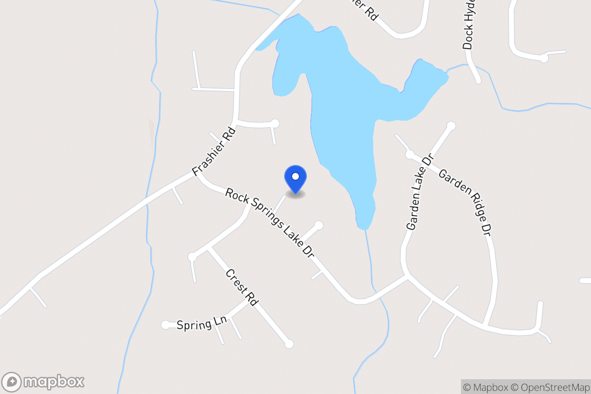 Map of 60 Rock Springs Lake Dr