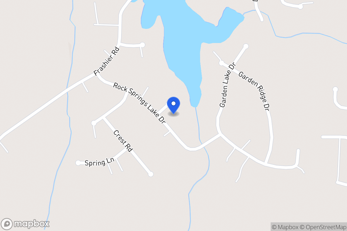 Map of 90 Rock Springs Lake Dr