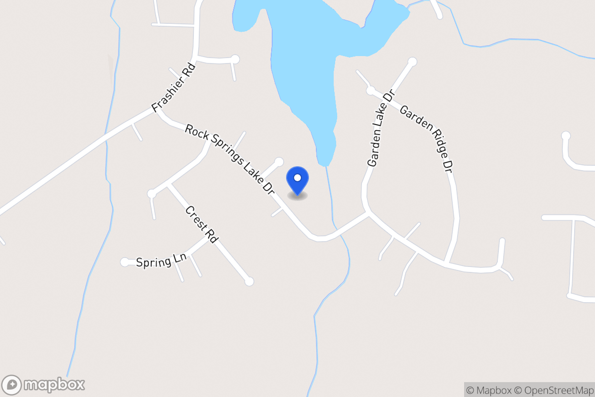 Map of 114 Rock Springs Lake Dr