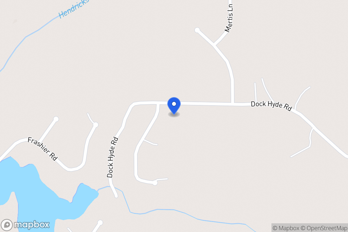 Map of 600 Dock Hyde Rd