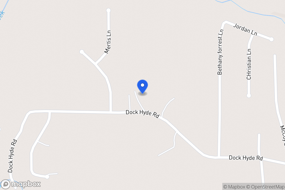 Map of 451 Dock Hyde Rd