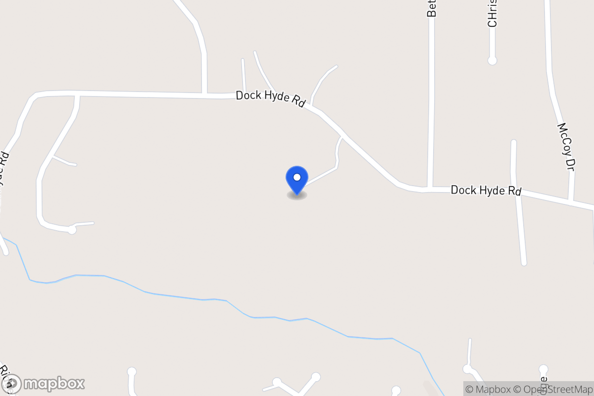 Map of 408 Dock Hyde Rd