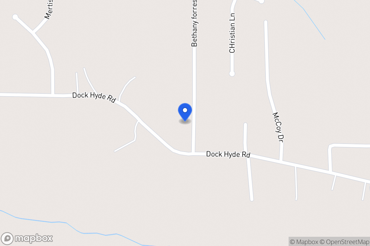 Map of 110 Bethany Forrest Ln