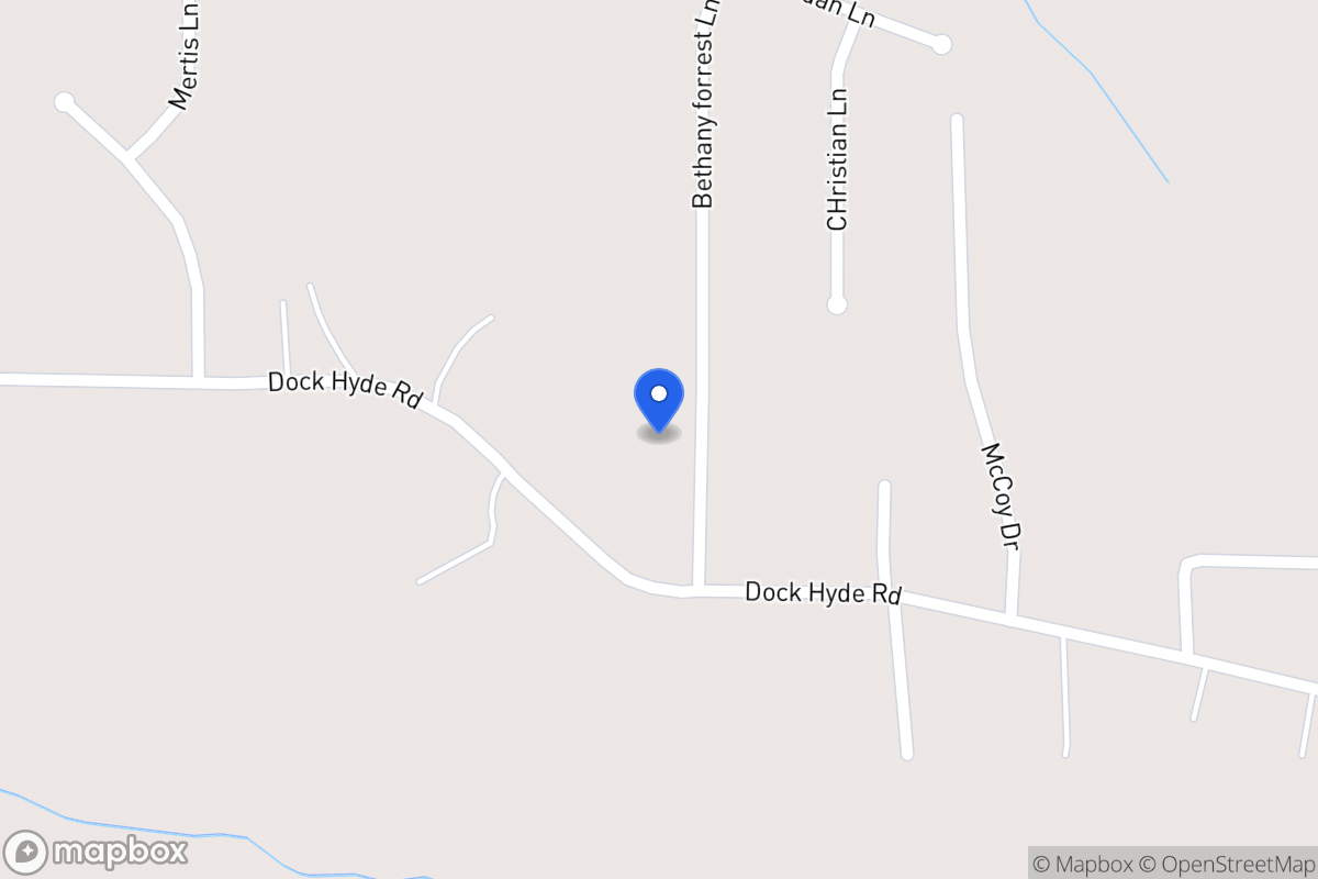 Map of 114 Bethany Forrest Ln