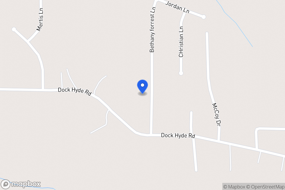 Map of 118 Bethany Forrest Ln
