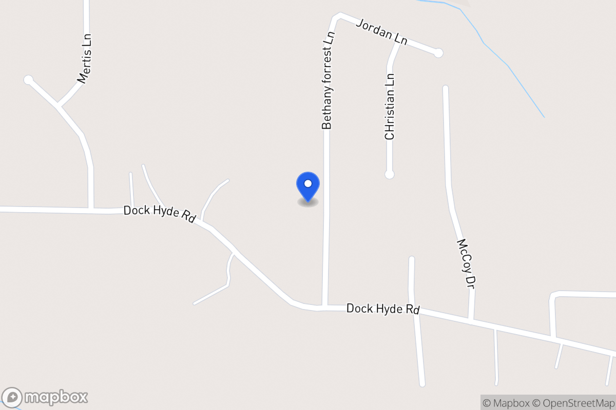 Map of 122 Bethany Forrest Ln