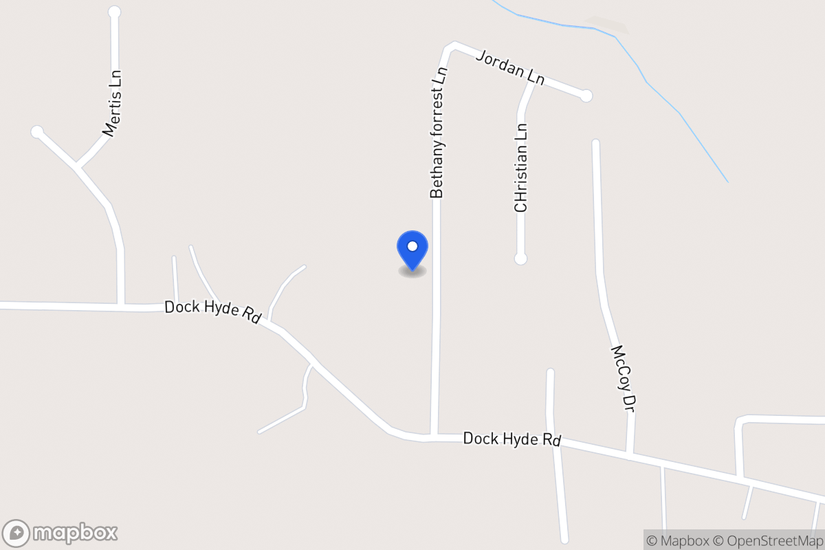 Map of 126 Bethany Forrest Ln