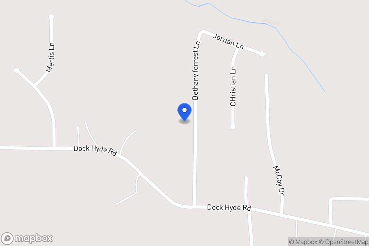 Map of 130 Bethany Forrest Ln