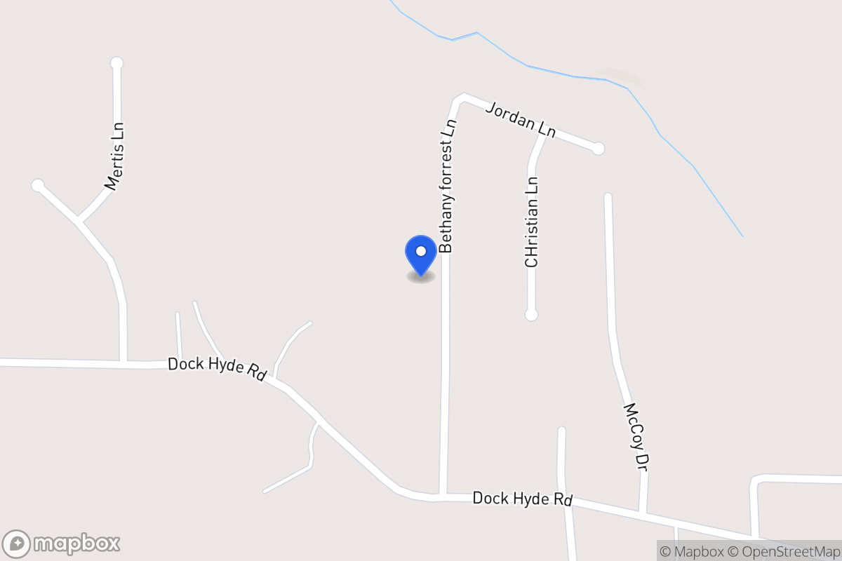 Map of 134 Bethany Forrest Ln