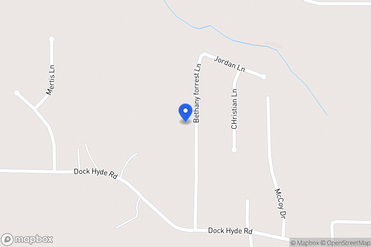 Map of 138 Bethany Forrest Ln