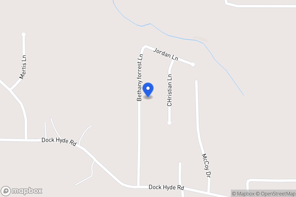 Map of 141 Bethany Forrest Ln
