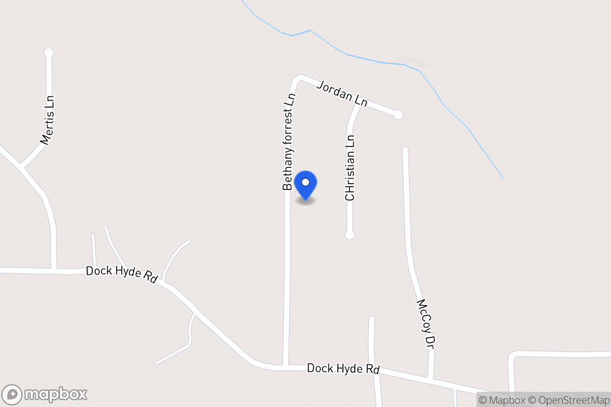 Map of 137 Bethany Forrest Ln