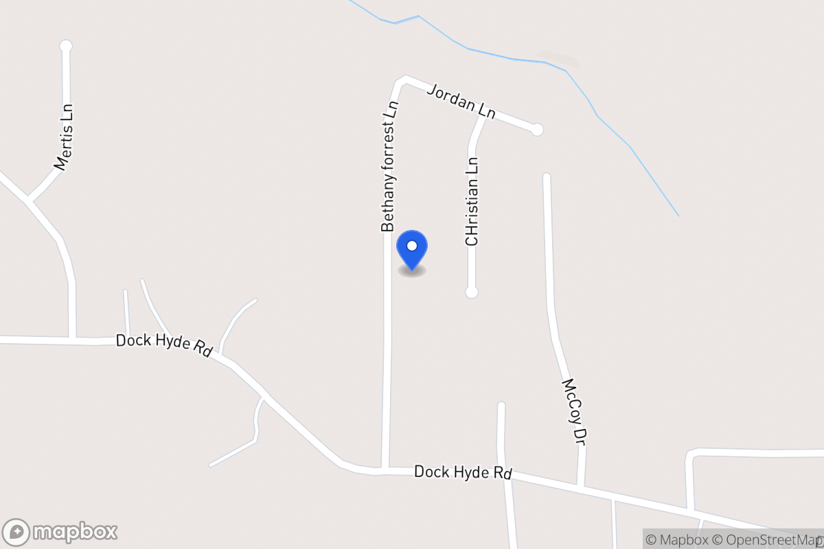 Map of 133 Bethany Forrest Ln