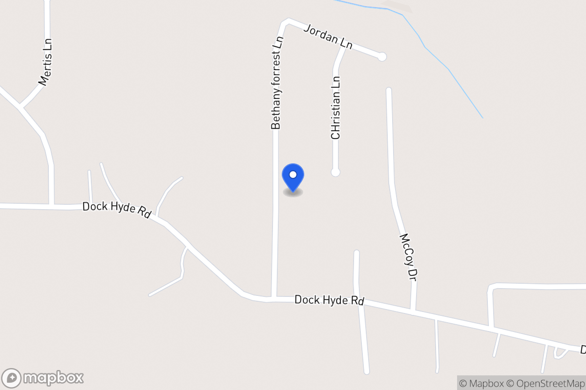 Map of 125 Bethany Forrest Ln