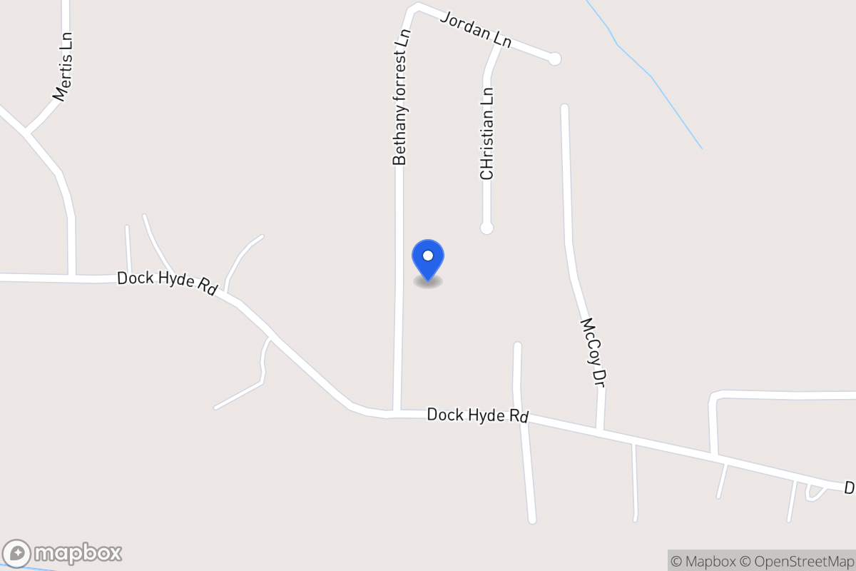 Map of 121 Bethany Forrest Ln