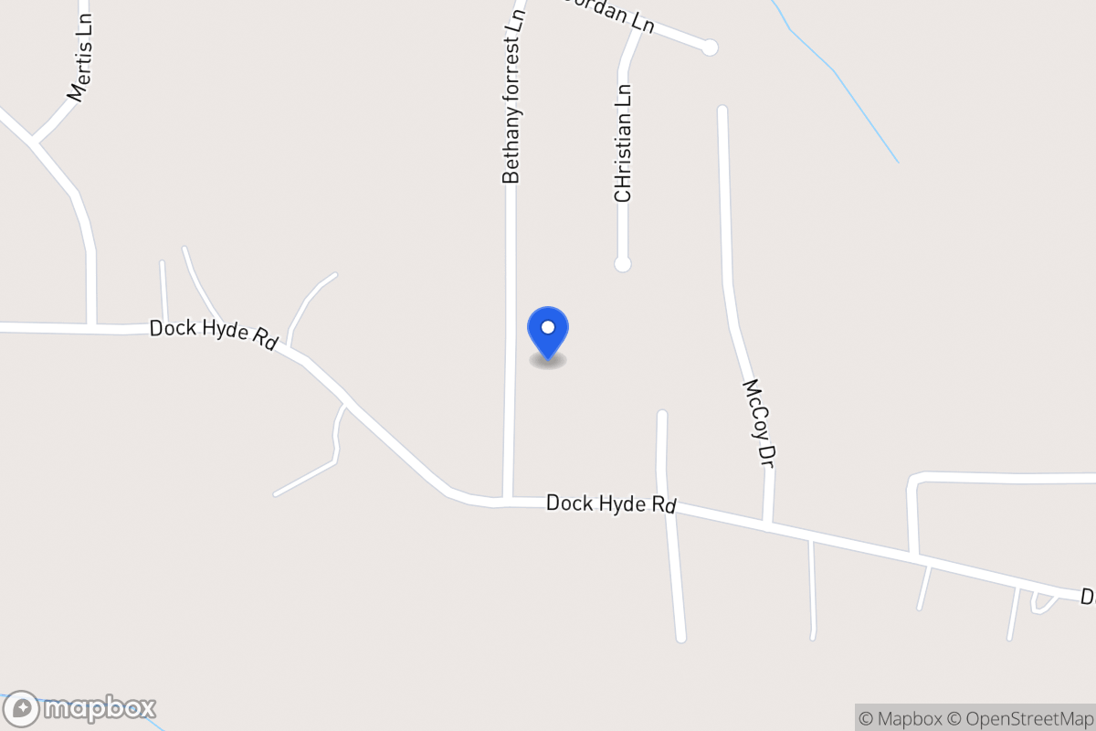 Map of 117 Bethany Forrest Ln