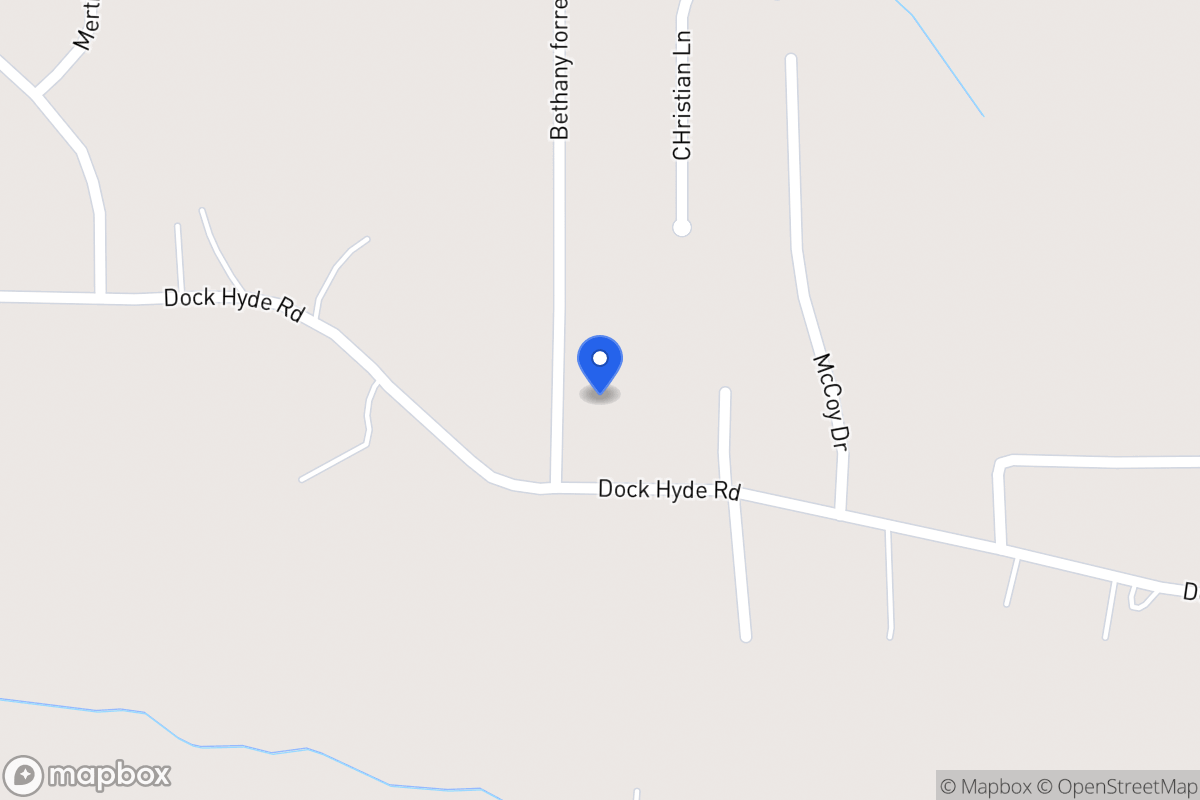 Map of 109 Bethany Forrest Ln
