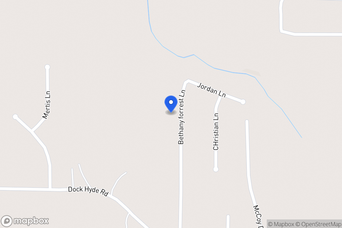 Map of 150 Bethany Forrest Ln