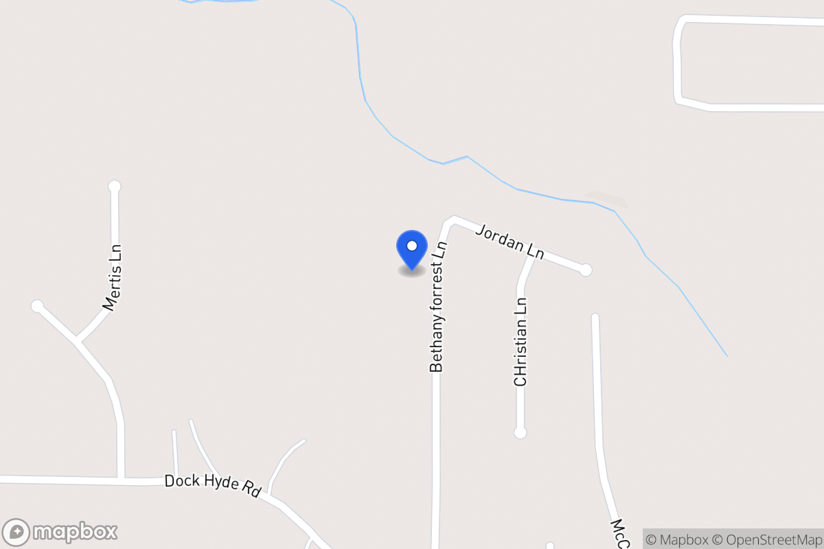 Map of 154 Bethany Forrest Ln