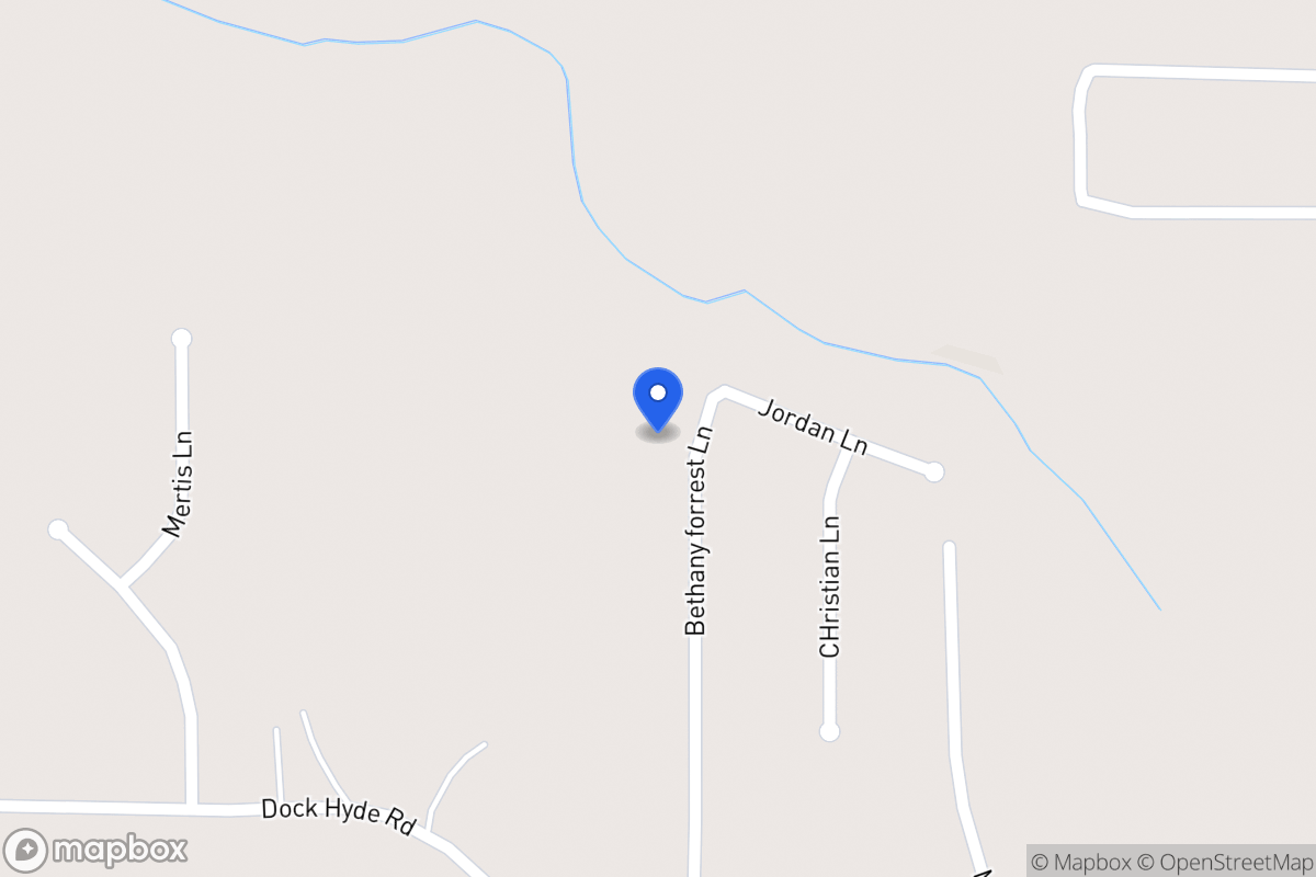 Map of 158 Bethany Forrest Ln