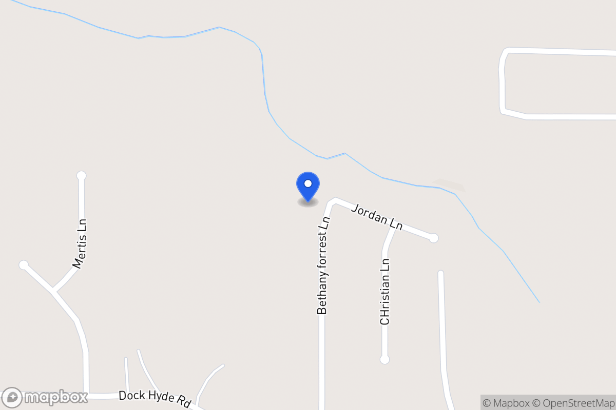 Map of 162 Bethany Forrest Ln