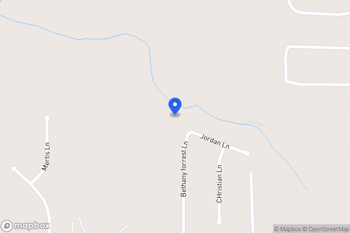 Map of 166 Bethany Forrest Ln