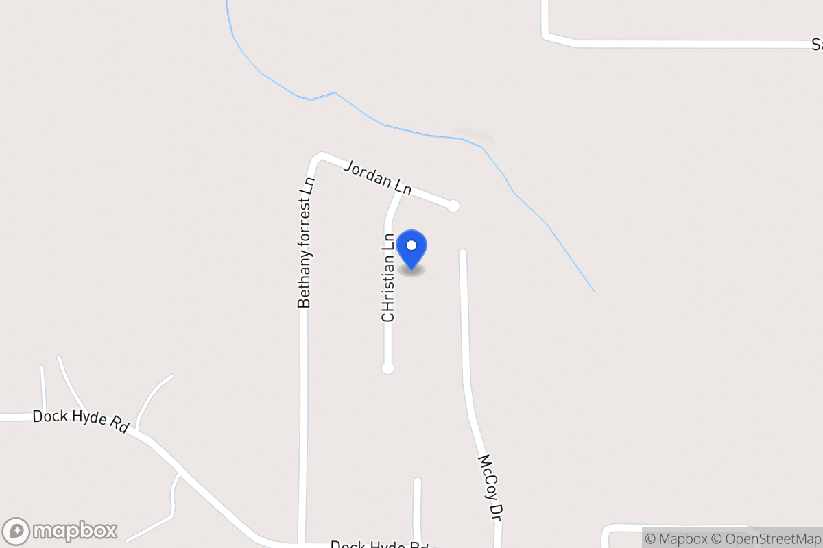 Map of 312 Christian Ln