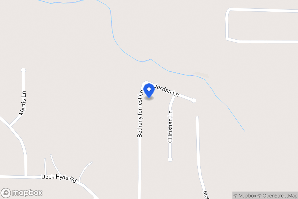 Map of 157 Bethany Forrest Ln