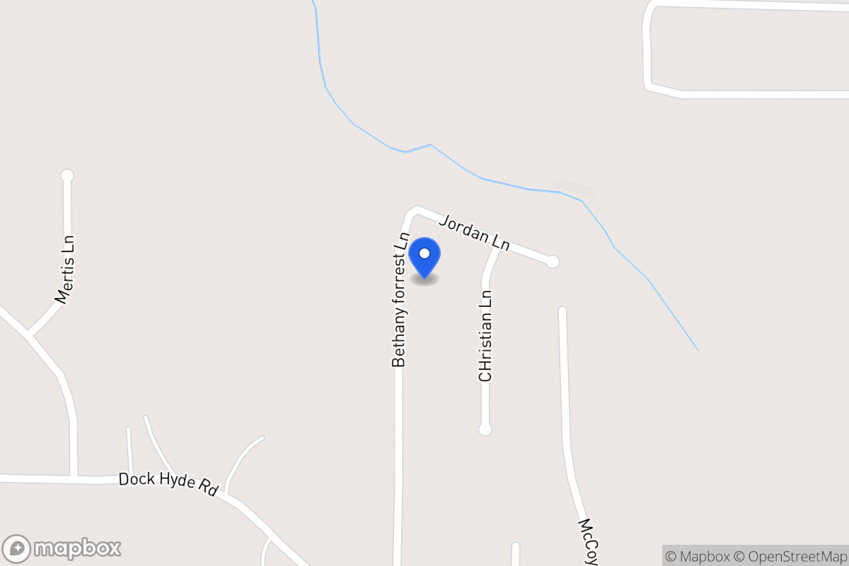 Map of 153 Bethany Forrest Ln