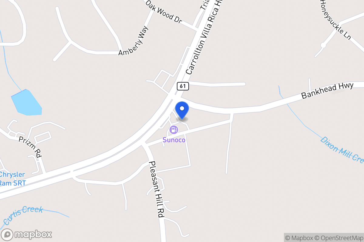 Map of 2476 Carrollton Villa Rica Hwy
