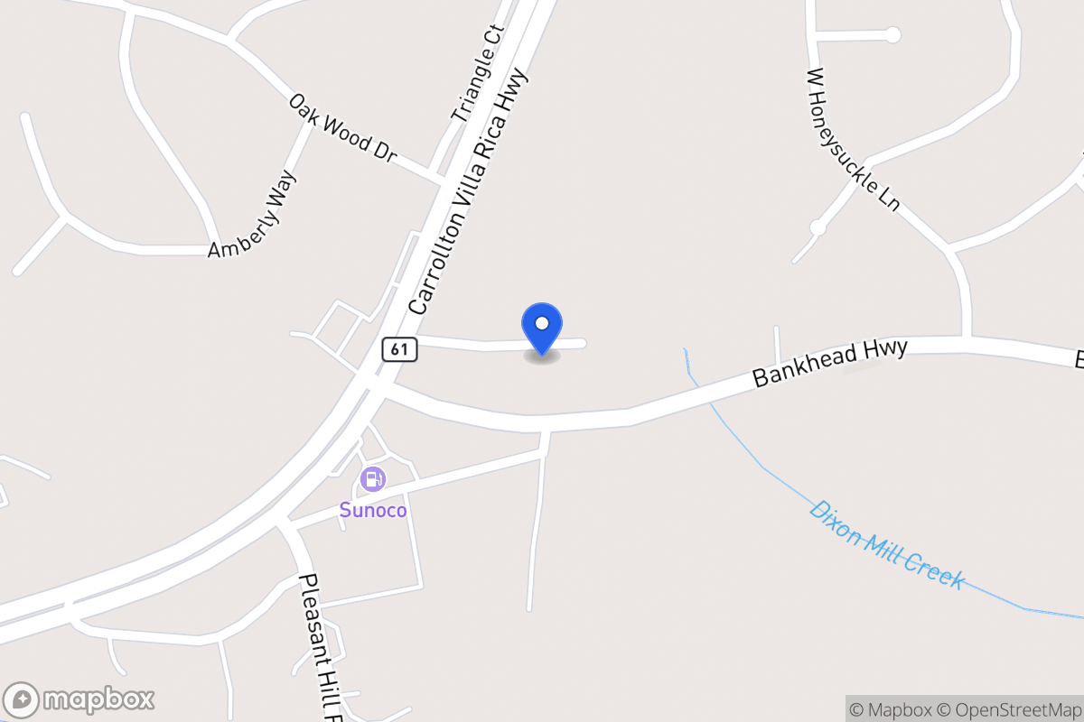 Map of 2533 Carrollton Villa Rica Hwy