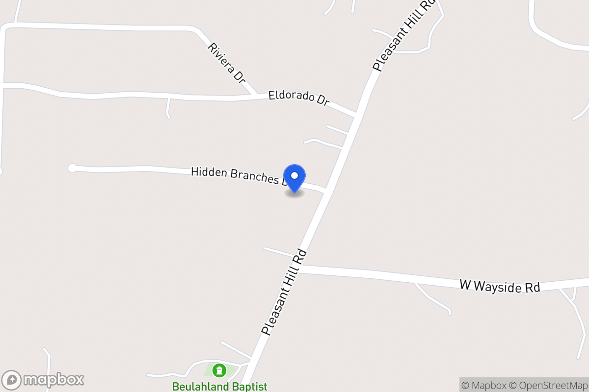 Map of 1822 Pleasant Hill Rd