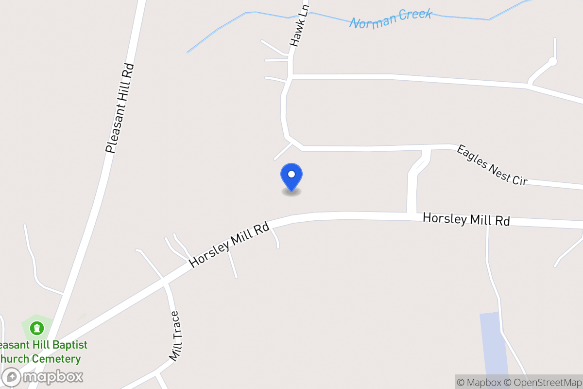Map of 1322 Horsley Mill Rd