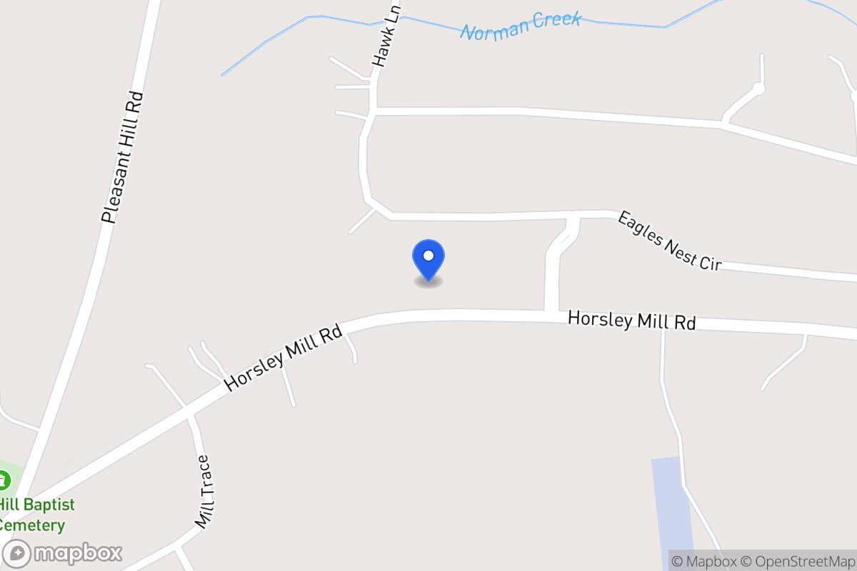 Map of 1342 Horsley Mill Rd