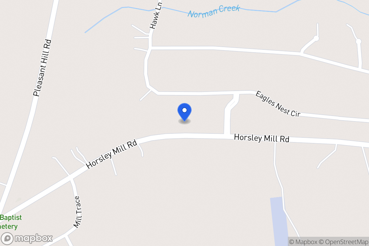 Map of 1352 Horsley Mill Rd