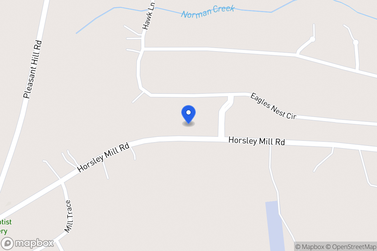 Map of 1362 Horsley Mill Rd